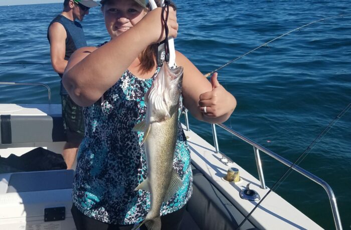 Naomi Hershberger with a nice walleye